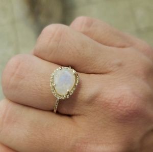 Moonstone ring